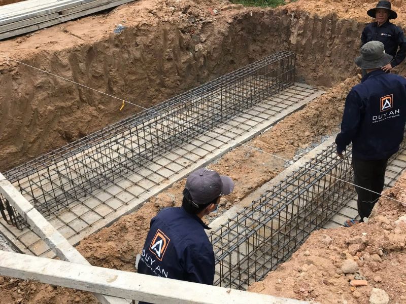 Thi công móng và các hạng mục ngầm dưới nền